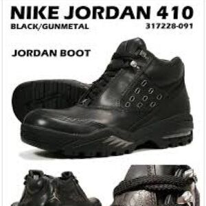 Air Jordan 410 Boot Triple Black Size 3 Winter Boots